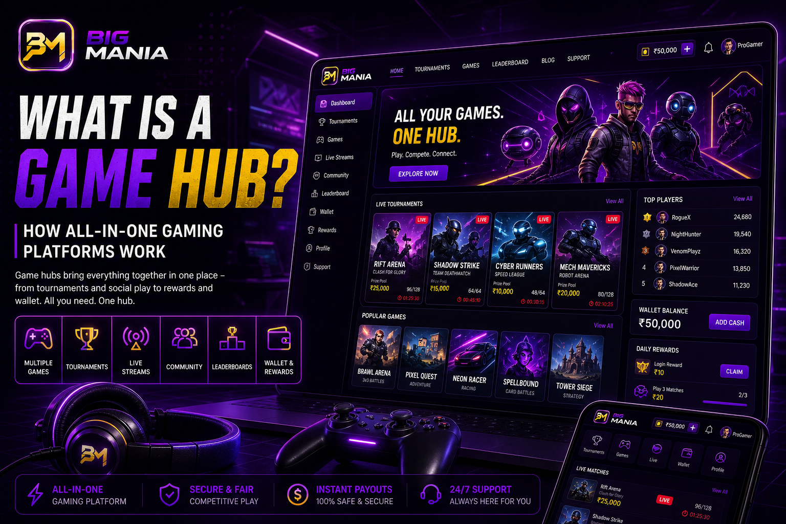 The Big Mania Game Hub
